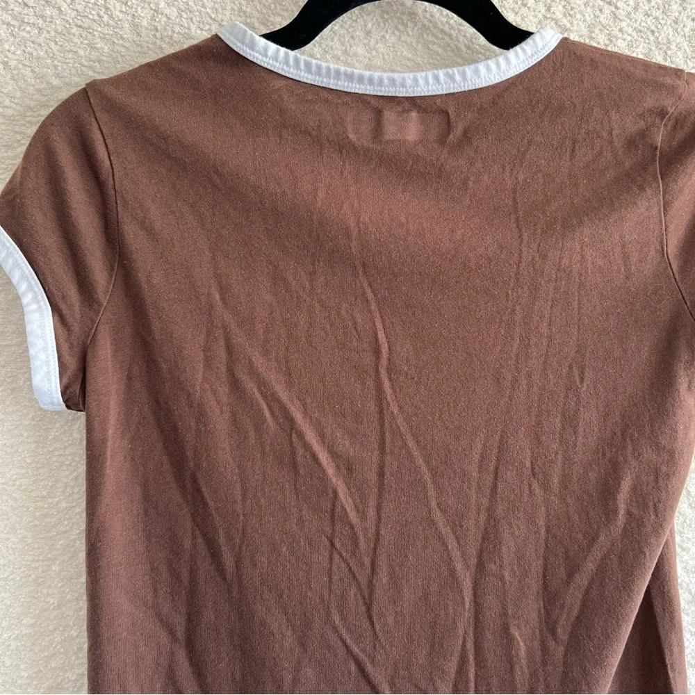 Abercrombie‎ Kids Brown Short Sleeve ‘92 Sun Moon Shirt Cotton Blend Size 15/16